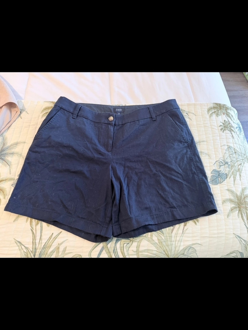 J. Crew Dark Blue Classic Chino Shorts